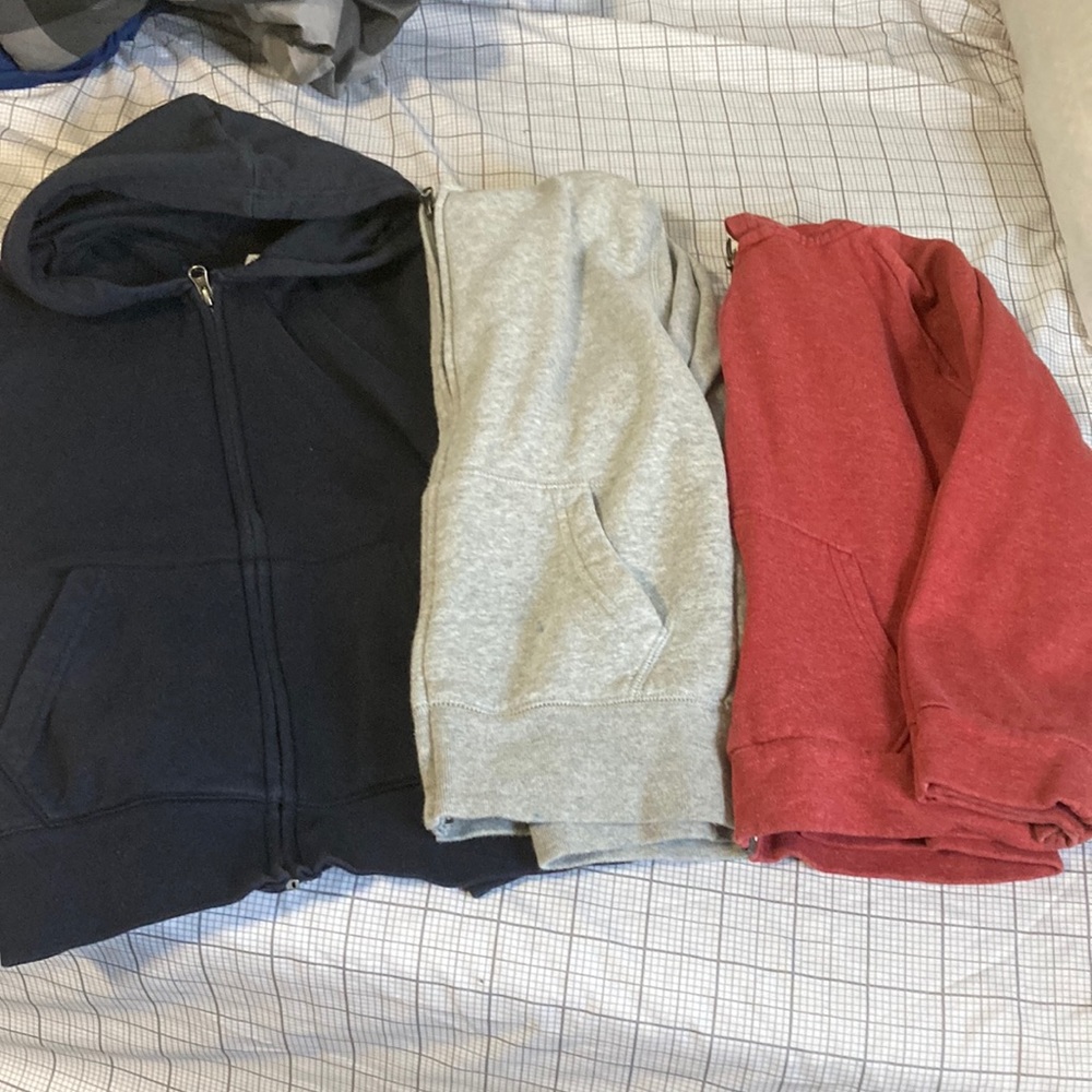 Boys zip up hoodies